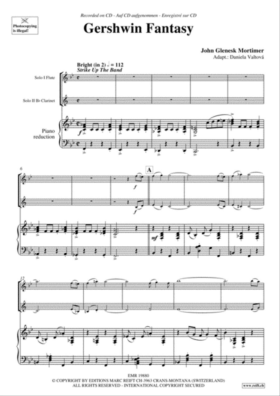Gershwin Fantasy Woodwind Ensemble scores gallery preview page 4