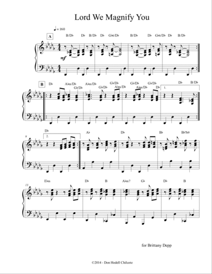 Lord We Magnify You Harpsichord scores gallery preview page 2