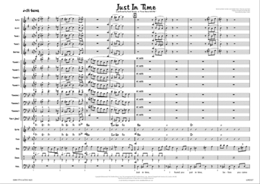 Just In Time Just In Time Big Band scores gallery preview page 2