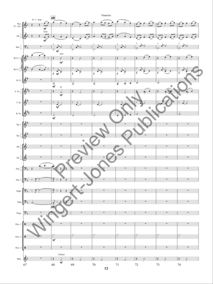 Pinnacles Concert Band scores gallery preview page 15