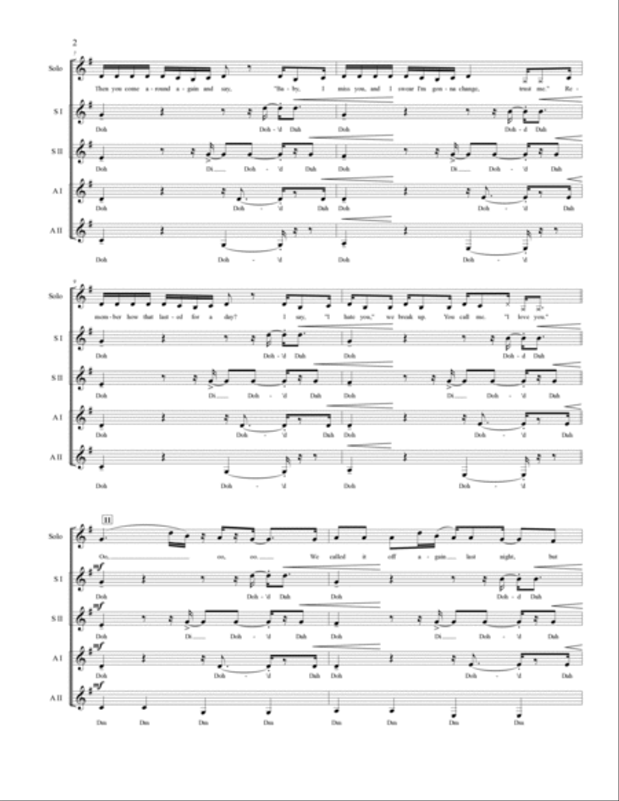 We Are Never Ever Getting Back Together We Are Never Ever Getting Back Together SSA scores gallery preview page 3