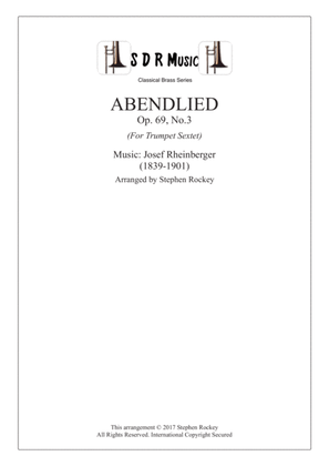 Book cover for Abendlied, Trumpet Sextet.