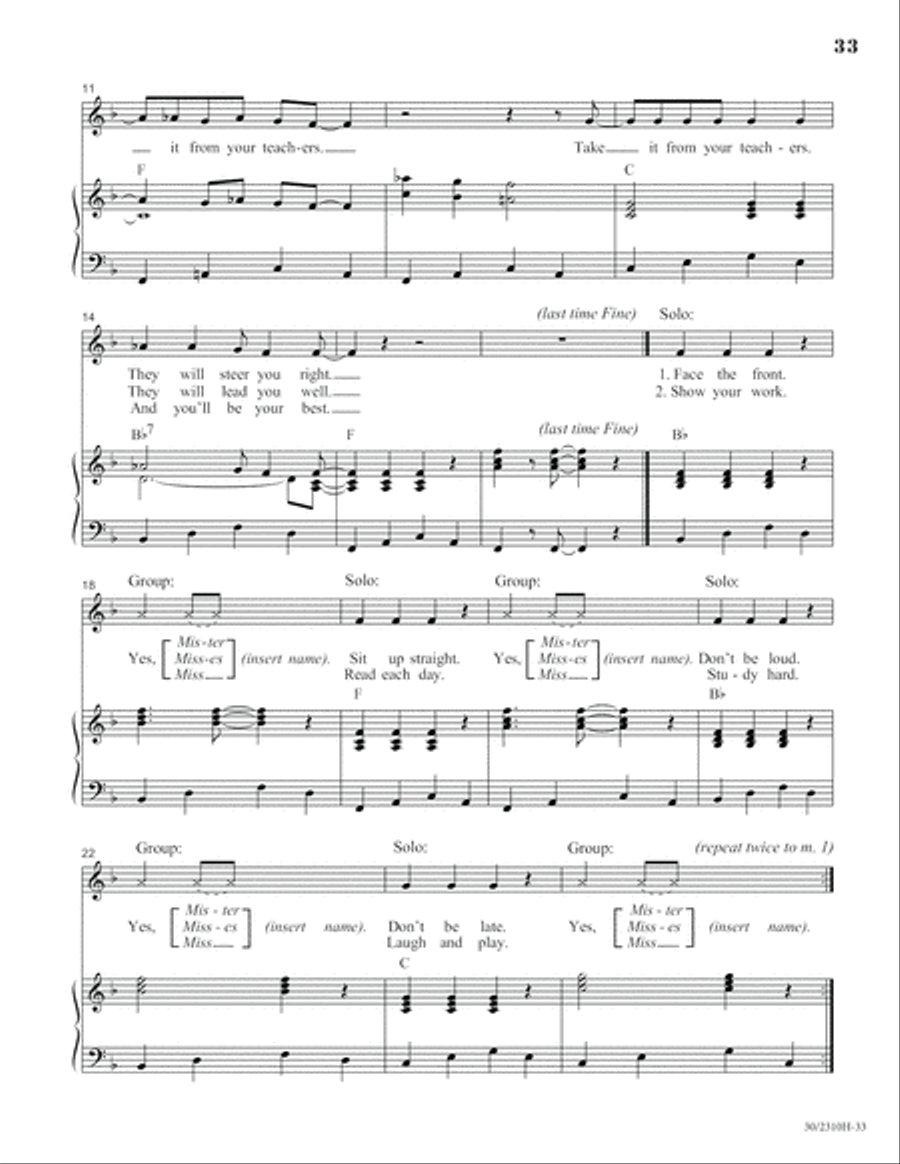 The Box Unison Choir scores gallery preview page 34