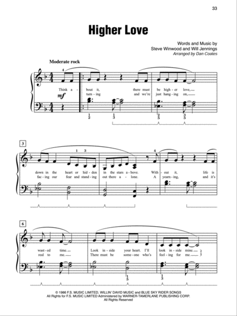 Simply Rock 80s Easy Piano scores gallery preview page 8