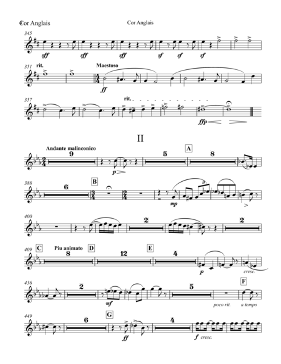 Sinfonia op. 18 English Horn scores gallery preview page 5