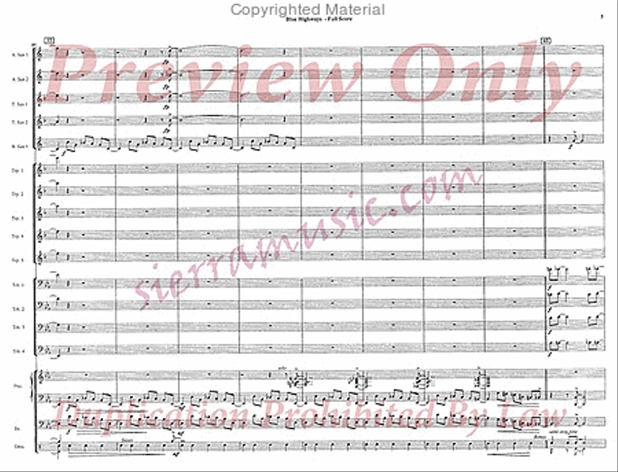 Blue Highways Blue Highways Jazz Ensemble scores gallery preview page 6
