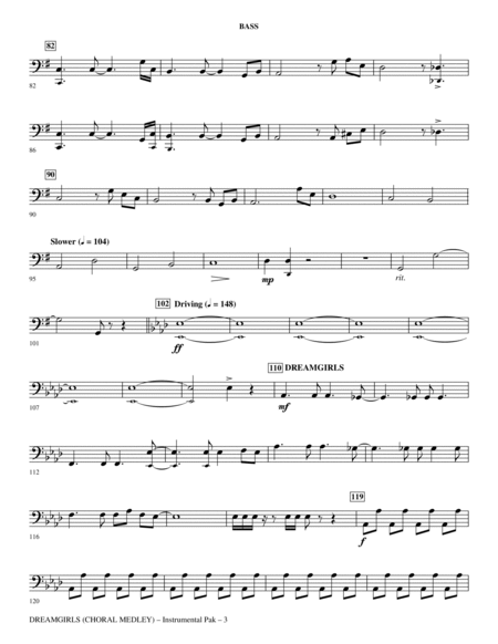 Dreamgirls (Choral Medley) - Bass
