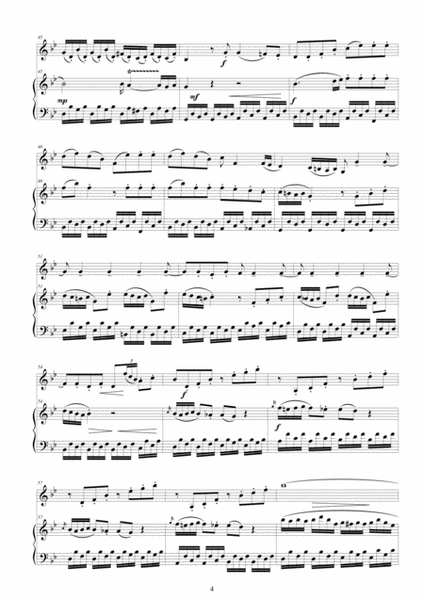 Mozart - Violin Sonata No.3 in B flat major KV 8 for Violin and Piano - Score and Part image number null