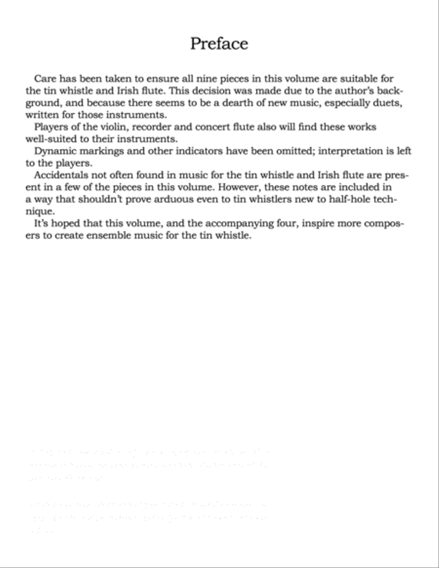 Music from the First Age, Volume I (9 duets for flute, recorder, tin whistle and more) Woodwind Duet scores gallery preview page 4