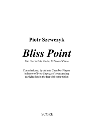 Bliss Point for Clarinet, Violin, Cello and Piano