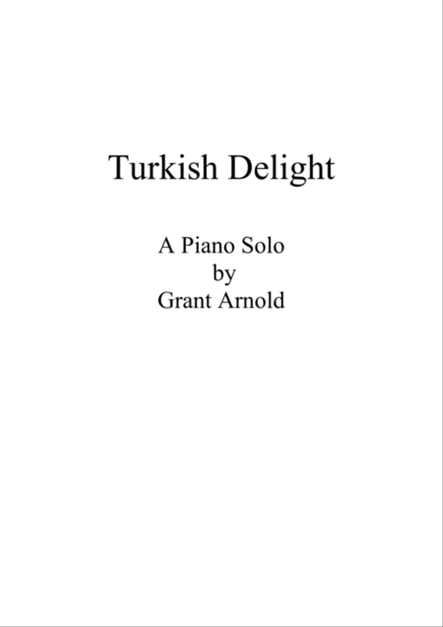Turkish Delight Easy Piano scores gallery preview page 1
