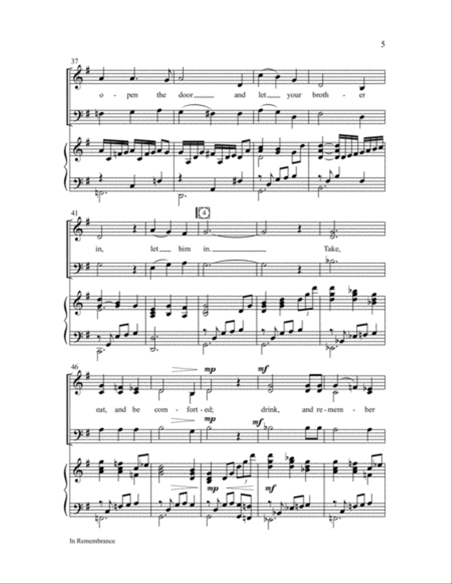 In Remembrance 3-Part scores gallery preview page 5