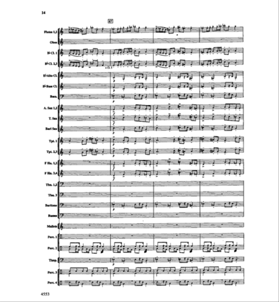 All Things Bright and Beautiful Concert Band scores gallery preview page 14