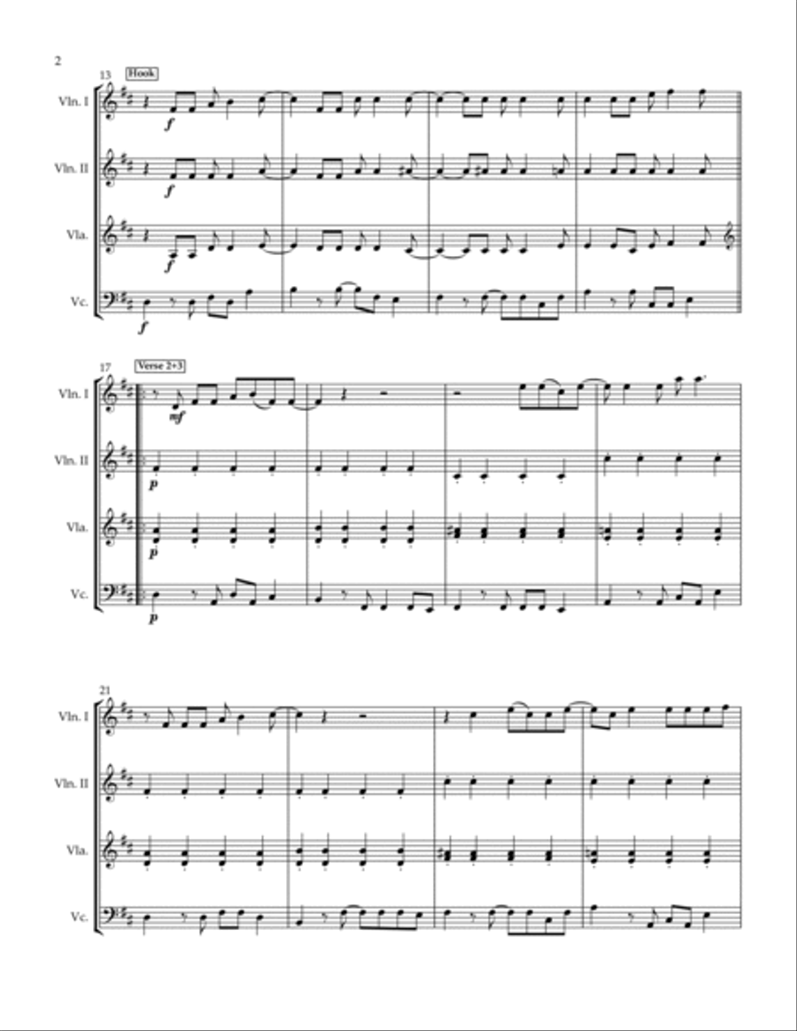 The Suburbs The Suburbs String Quartet scores gallery preview page 2