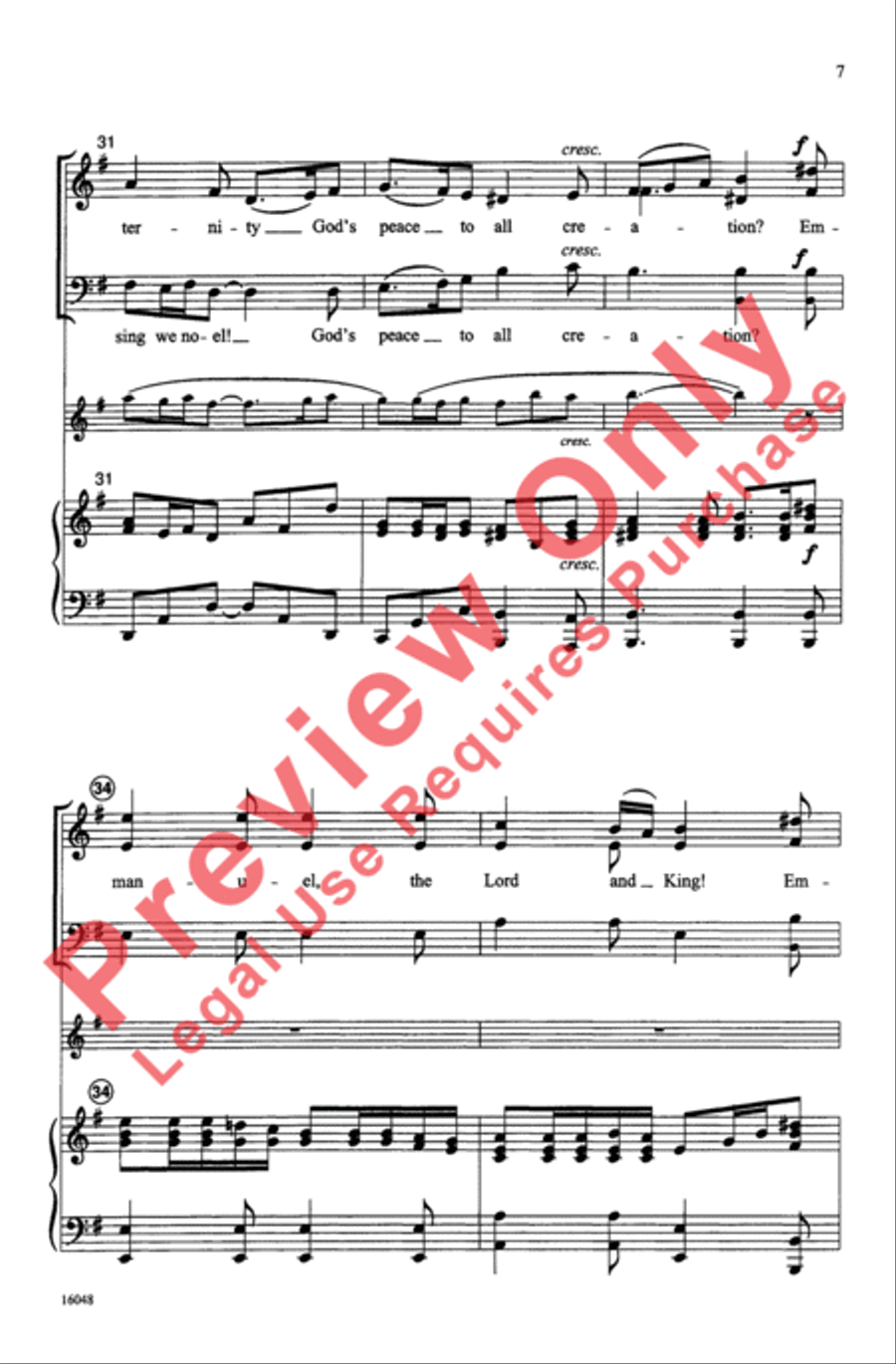 What Child Shall Come? 3-Part scores gallery preview page 7
