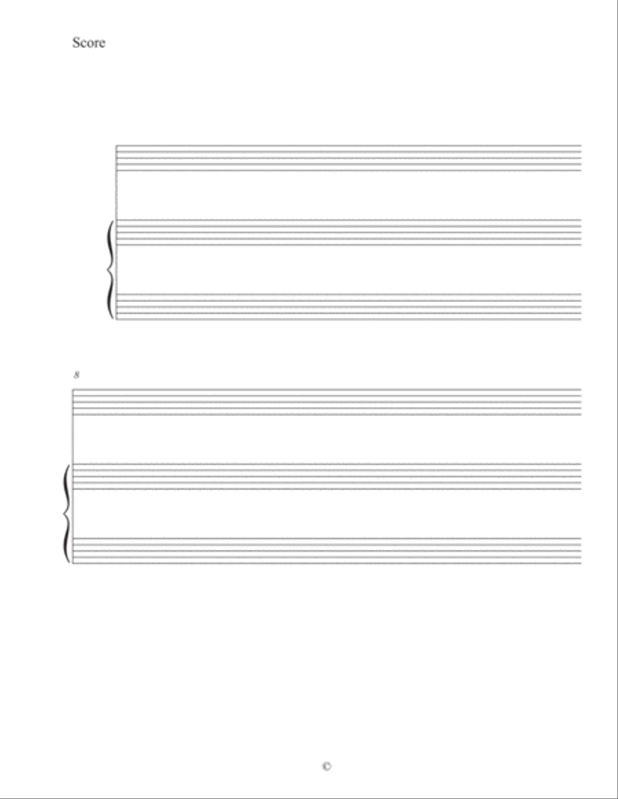 Solo Instrument plus Piano Staff Paper Piano Method scores gallery preview page 1