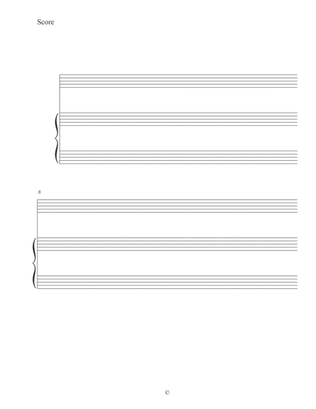 Solo Instrument plus Piano Staff Paper