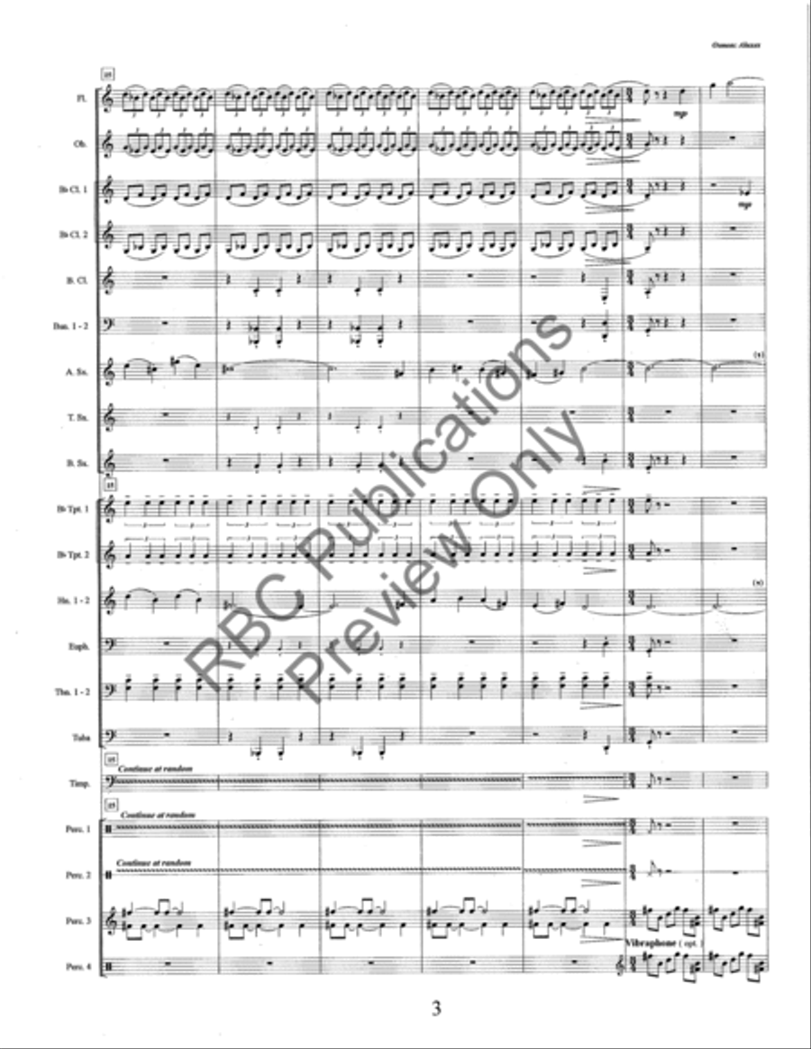 Aluxes (Score) Concert Band scores gallery preview page 6