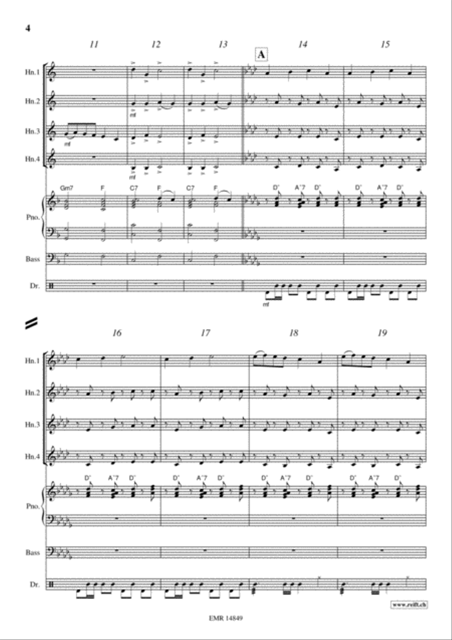 Frere Jacques Horn scores gallery preview page 4