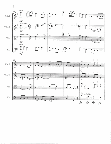 "Christmas Carol" for String Quartet by Anatoly Lyadov