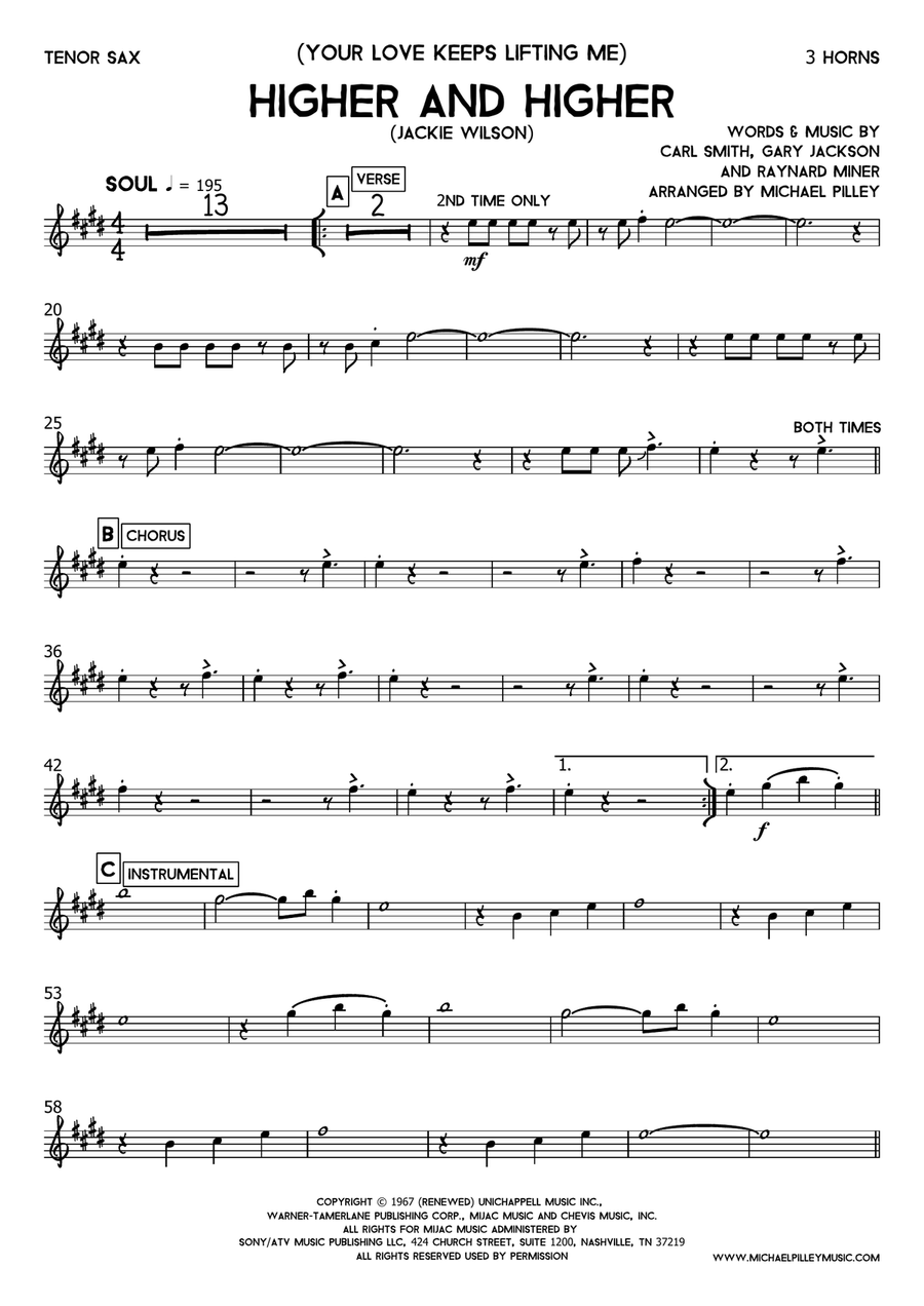 (your Love Has Lifted Me) Higher And Higher Small Ensemble scores gallery preview page 4
