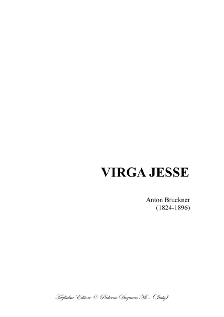 VIRGA JESSE - WAB 52 - Bruckner A. - For SATB Choir image number null