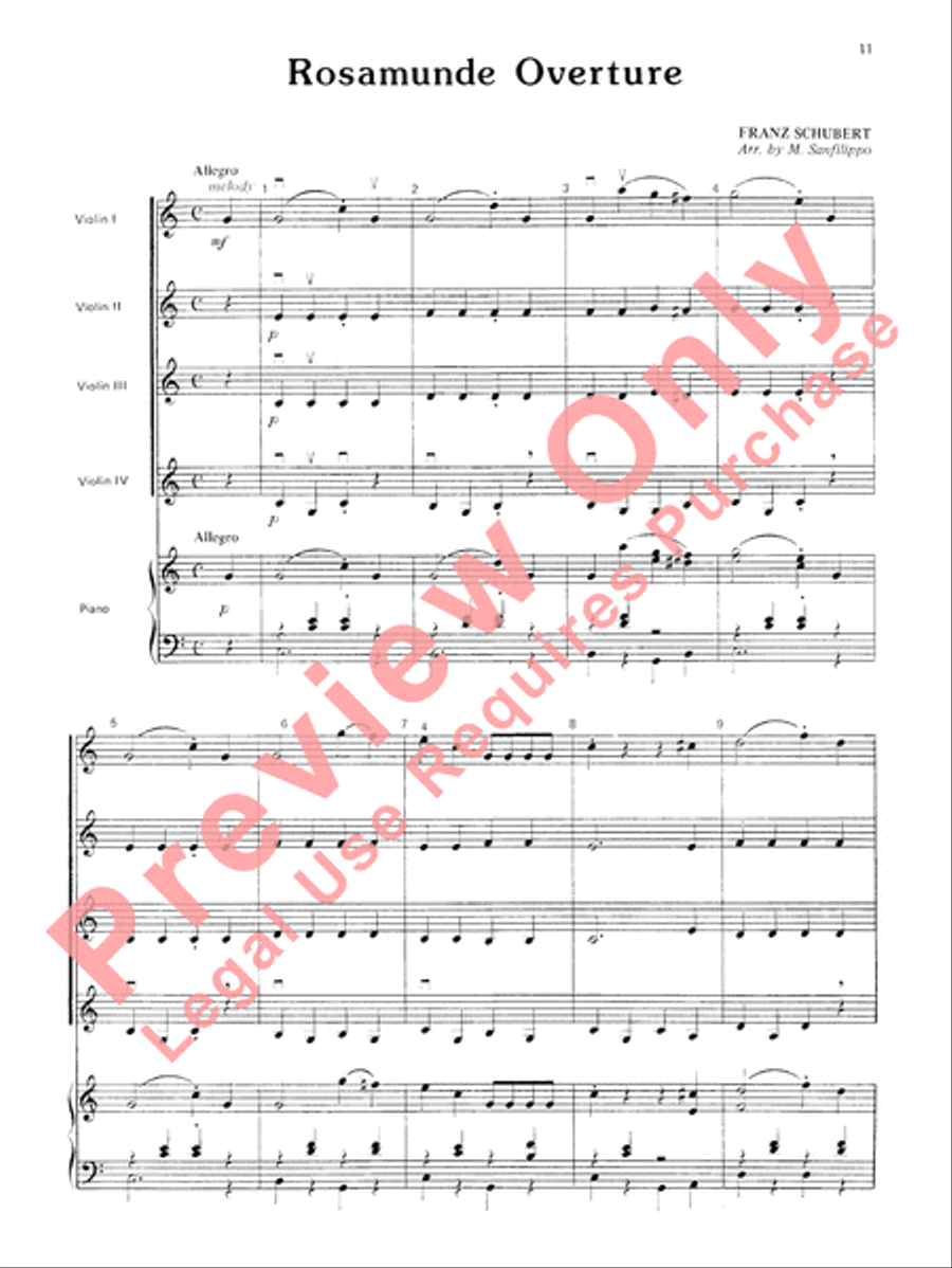 Highland/Etling Violin Quartet Series: Book 3 Small Ensemble scores gallery preview page 12