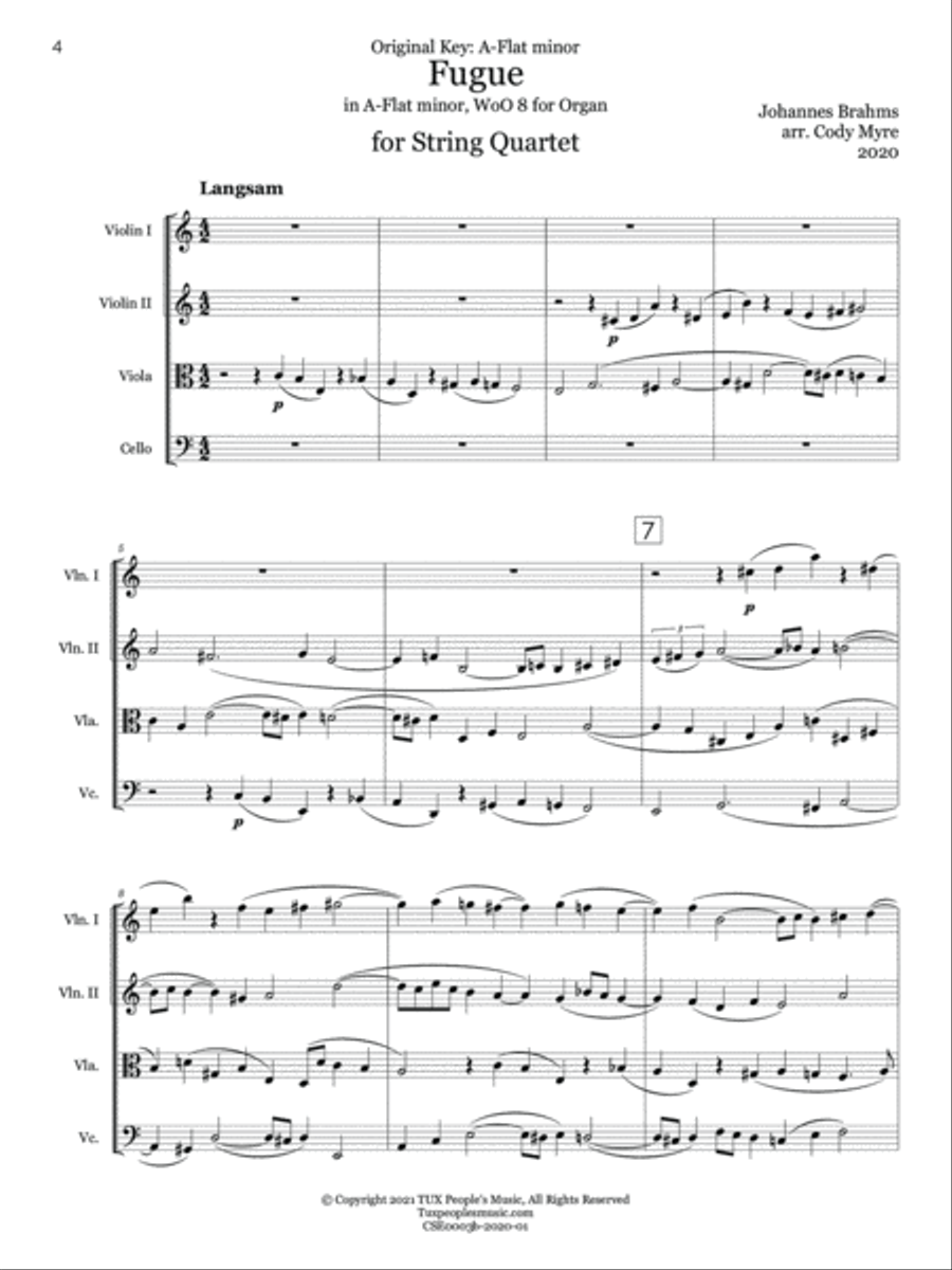 Romantic Quartets of Progressive Difficulty, Volume 1 String Quartet scores gallery preview page 6