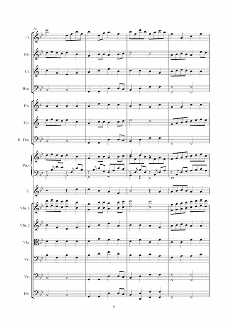 A Moment in Paradise Full Orchestra scores gallery preview page 6