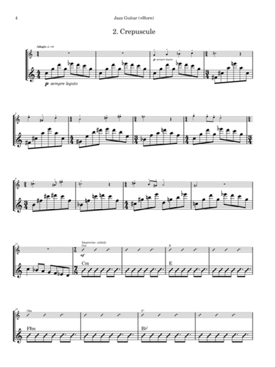 Miniature Suite Horn scores gallery preview page 4