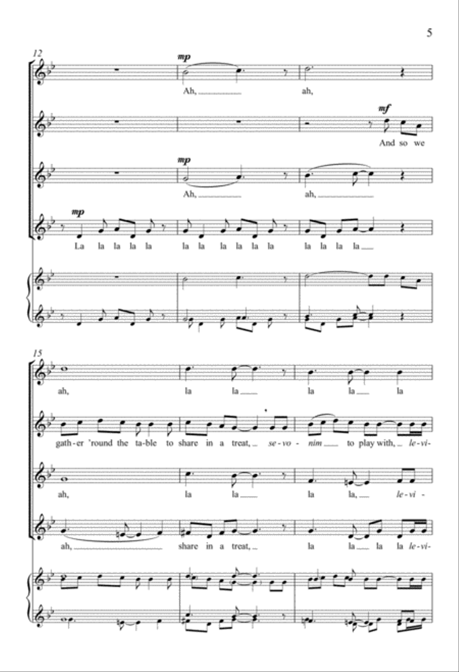 Oh, Chanukah/Y'mei hachanukah SSAA scores gallery preview page 5