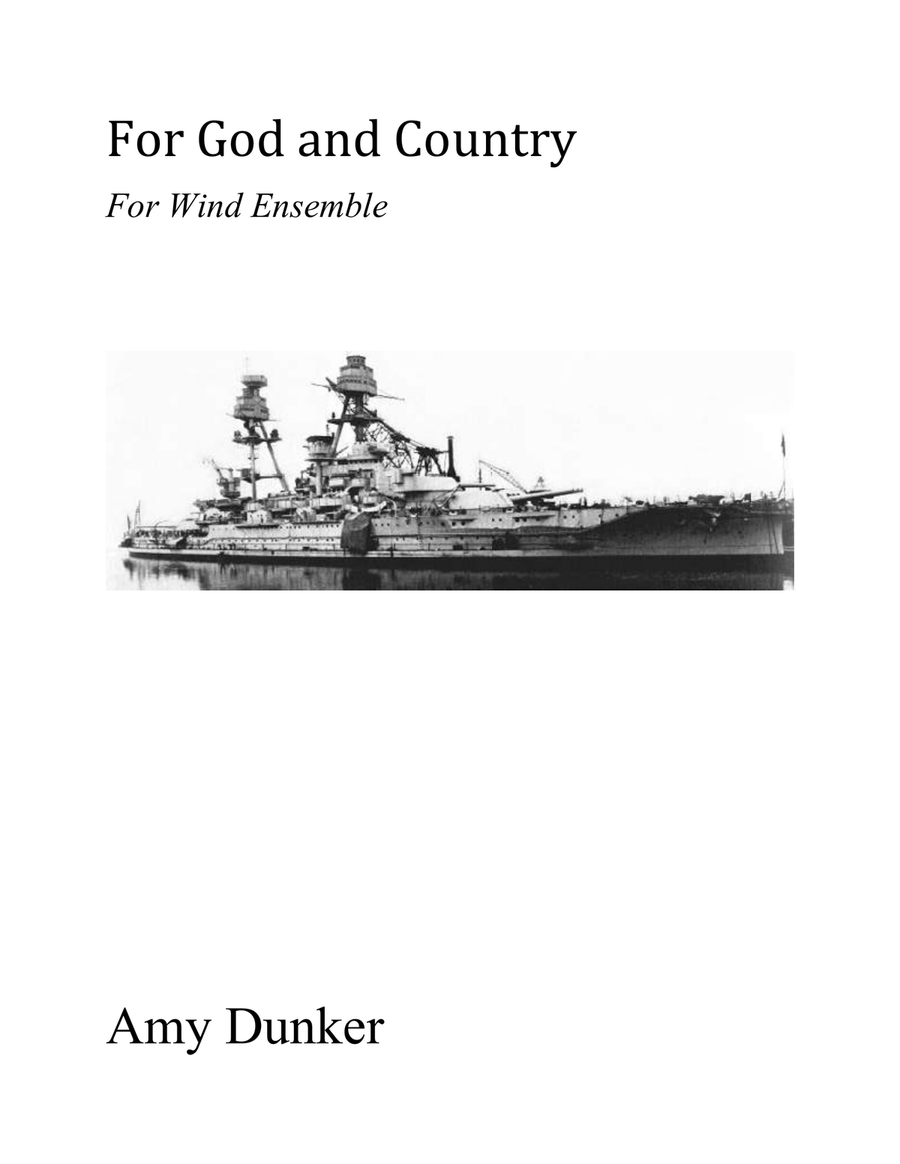 For God and Country (Score and Parts) Concert Band scores gallery preview page 1