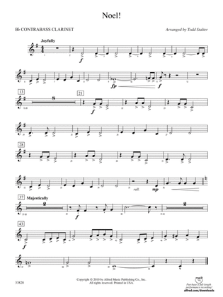 Noel!: (wp) B-flat Contrabass Clarinet
