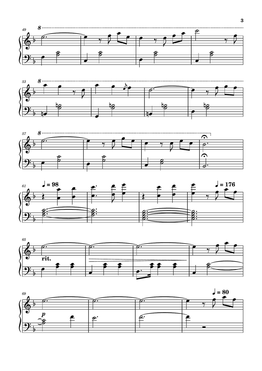 Married Life Married Life Piano Solo scores gallery preview page 3