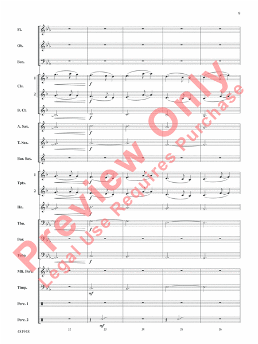 Harry Potter -- Wizards Unite Concert Band scores gallery preview page 10