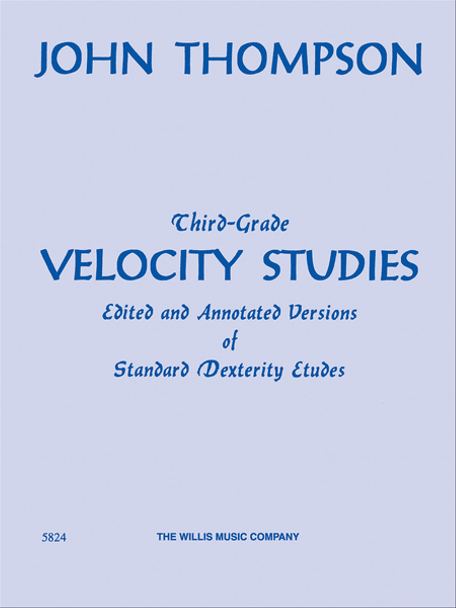 Third Grade Velocity Studies