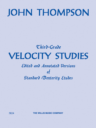 Book cover for Third Grade Velocity Studies