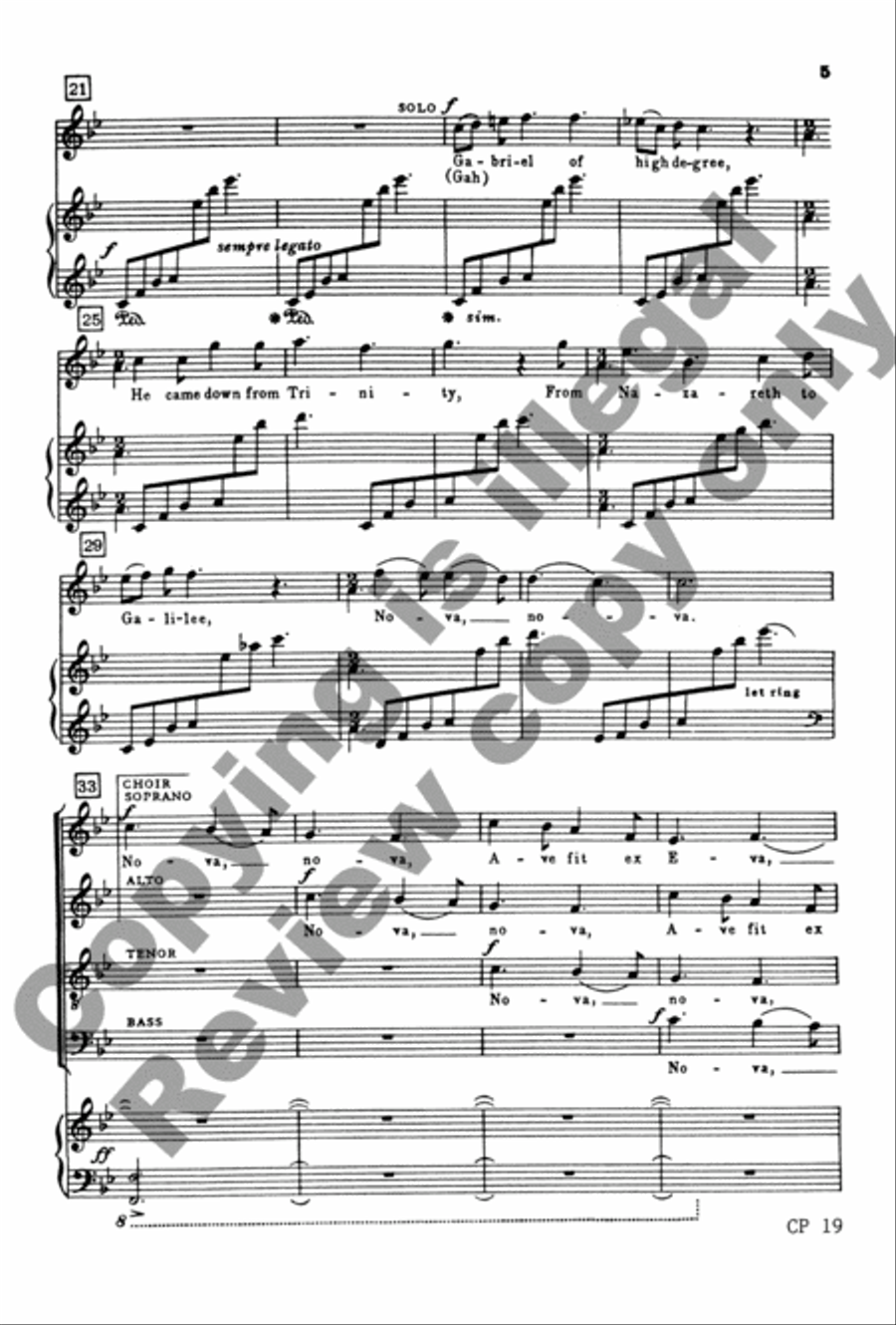 Nova, Nova! 4-Part scores gallery preview page 17