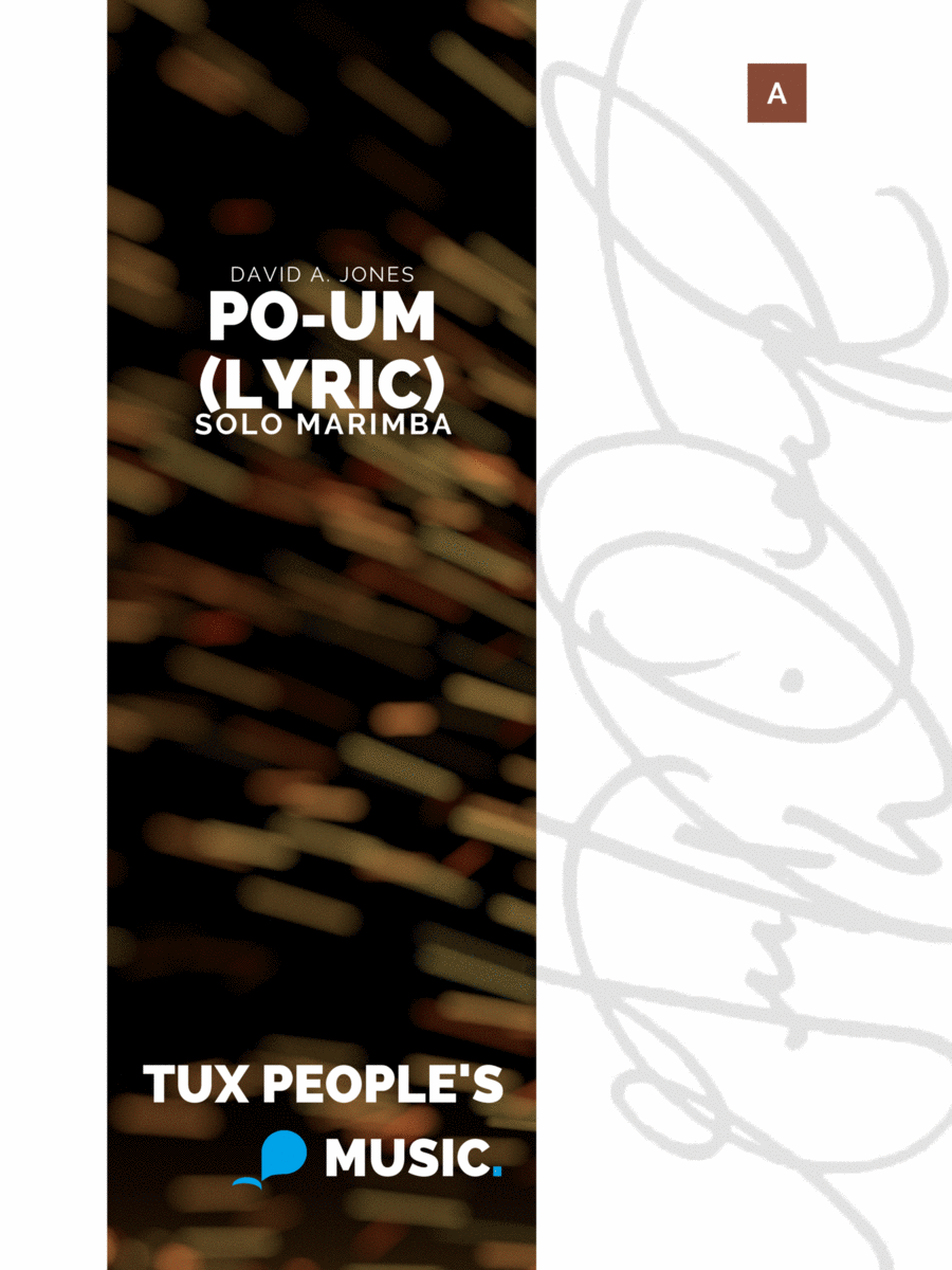Po-um (Lyric) Po-um (Lyric) Marimba scores gallery preview page 1