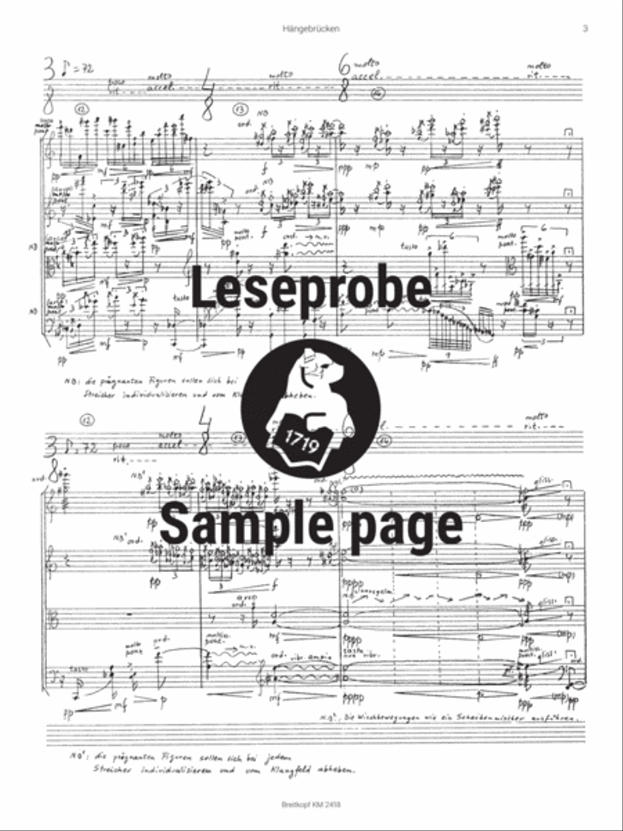 Hängebrücken String Quartet scores gallery preview page 4