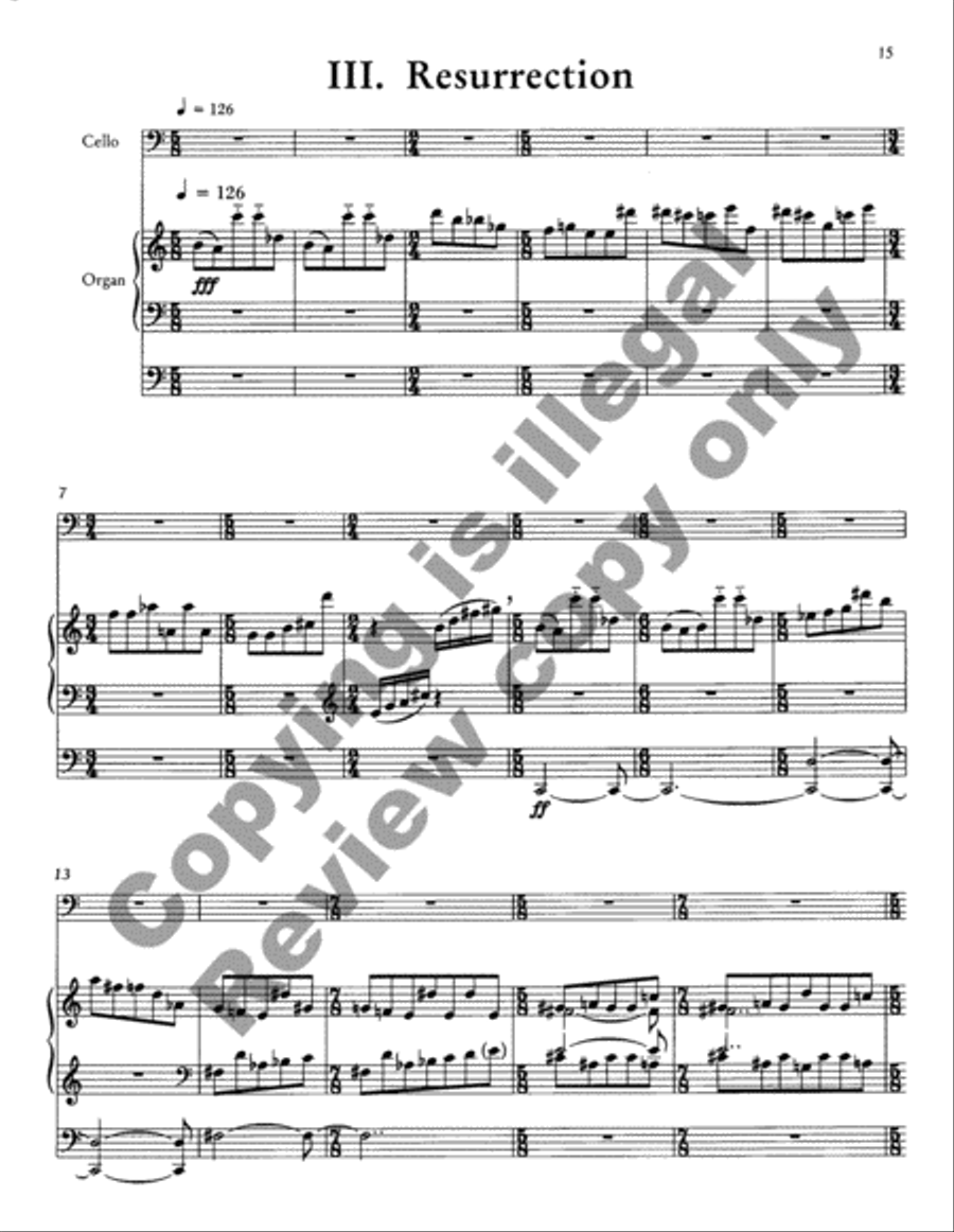 Easter Canticles Easter Canticles Cello scores gallery preview page 9