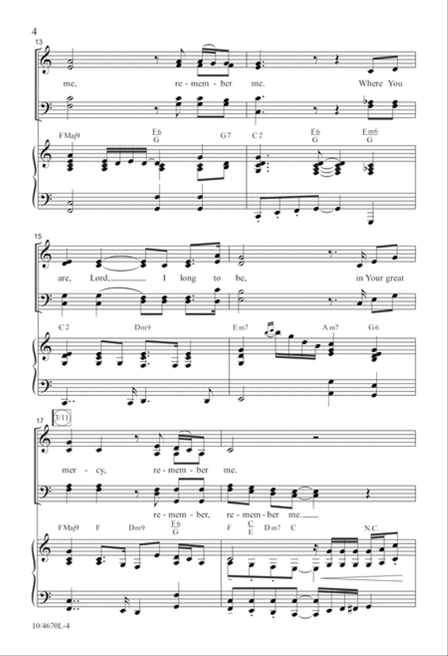 Remember Me 4-Part scores gallery preview page 4