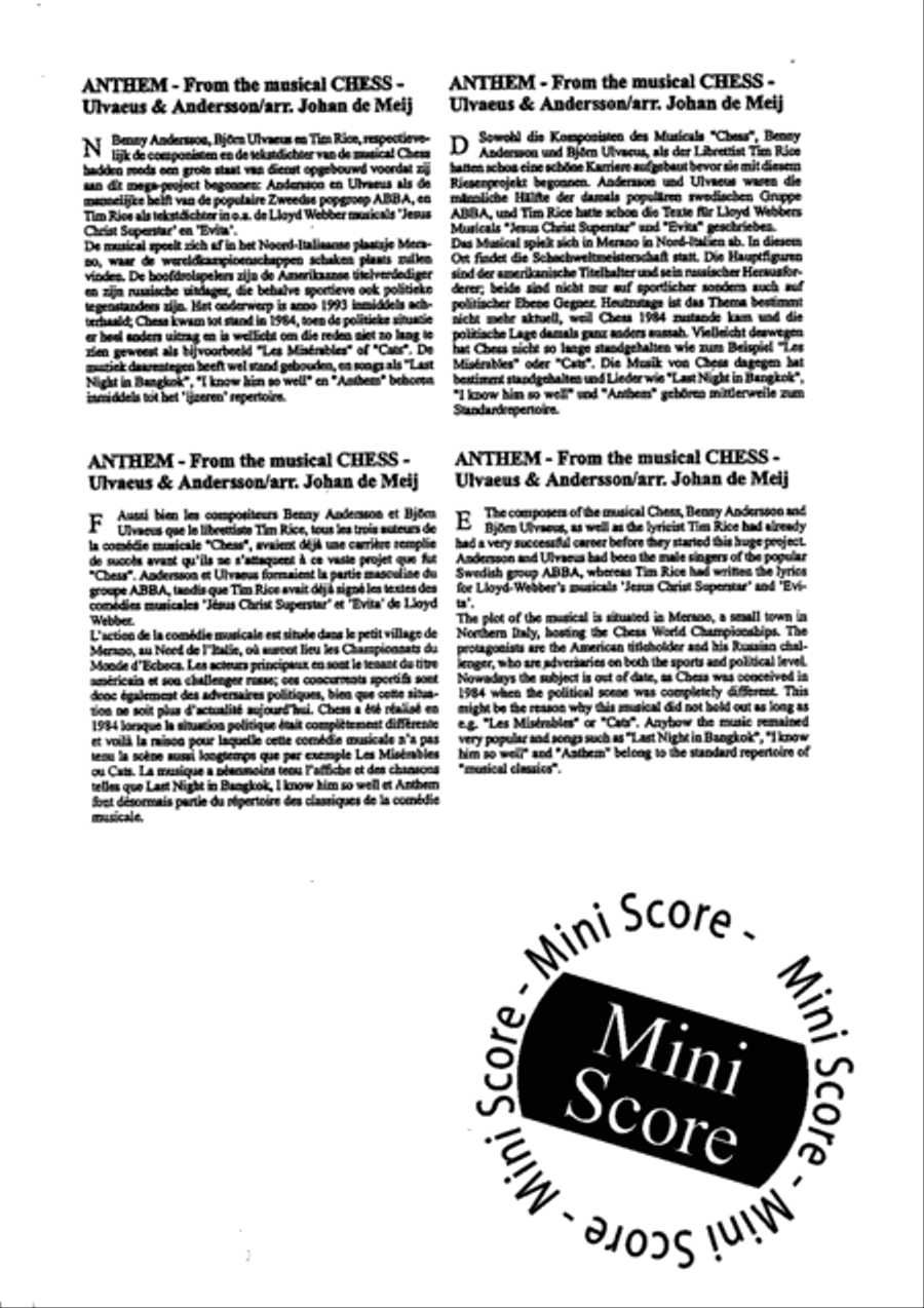 Anthem from Musical Chess Mixed Choir scores gallery preview page 15