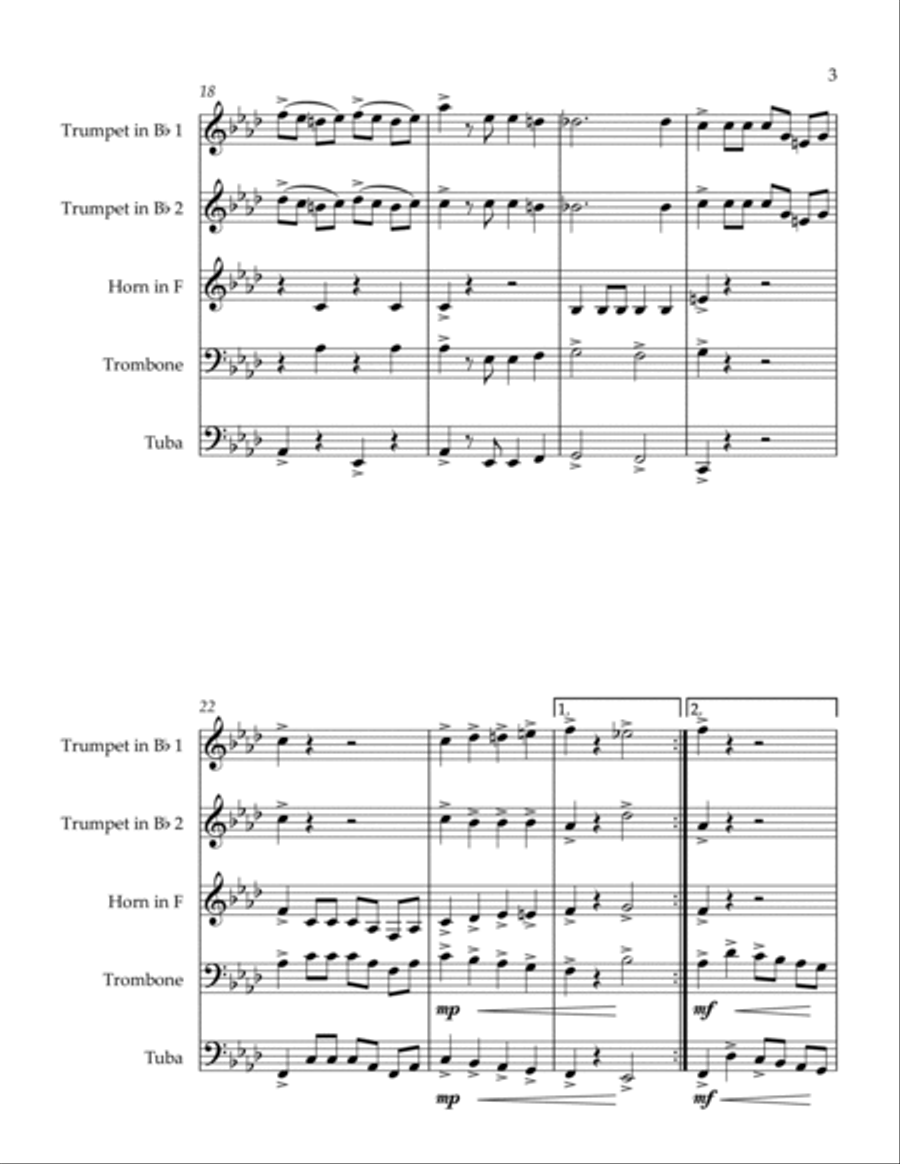 Barnum and Bailey's Favorite Horn scores gallery preview page 3