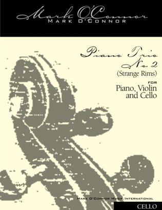Book cover for Piano Trio No. 2 "Strange Rims" (cello part - pno, vln, cel)
