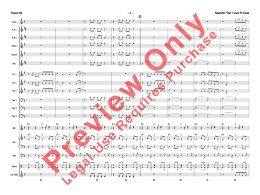 Somebody That I Used to Know Jazz Ensemble scores gallery preview page 7