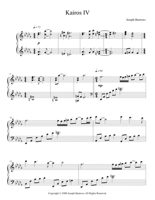 Kairos IV by Joseph Burrows - Piano Solo