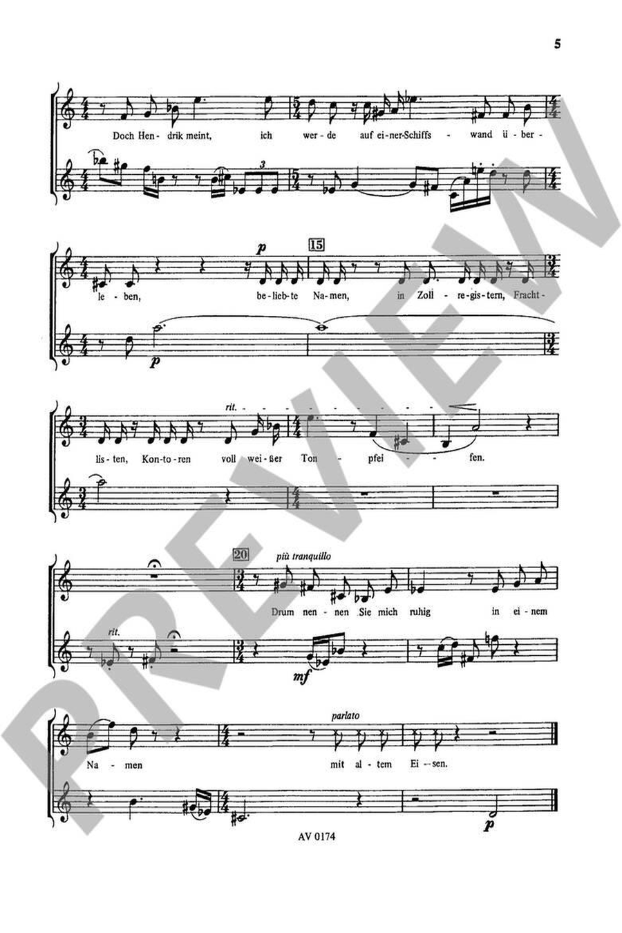 Vier Lieder op. 12 Medium Voice scores gallery preview page 2