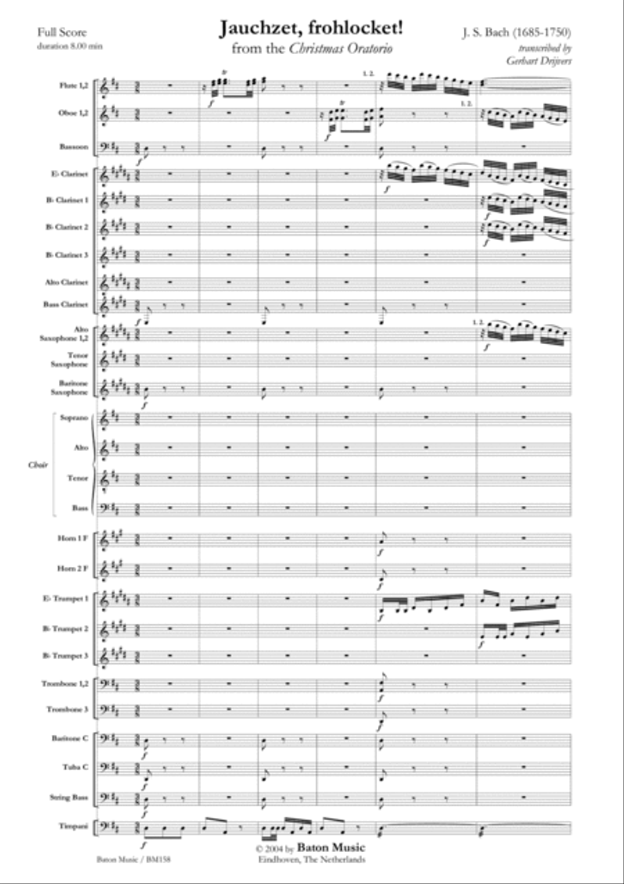 Jauchzet, frohlocket! Choir scores gallery preview page 2