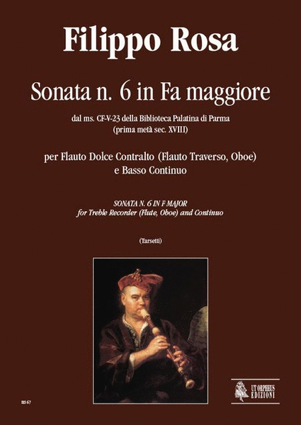 Sonata No. 6 in F Major from the ms. CF-V-23 of the Biblioteca Palatina in Parma (early 18th century) for Treble Recorder (Flute, Oboe) and Continuo